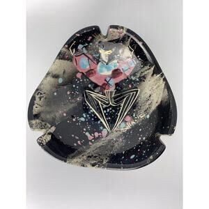 Vintage Marc Bellaire Mardi Gras Ashtray California Art Pottery Signed Rare